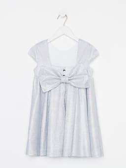 Платье нарядное для девочки KAFTAN, серебристое, рост 86-92 см
