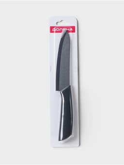 Нож кухонный керамический Black, лезвие 15 см, ручка soft-touch, чёрный