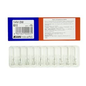 Лампа дополнительного освещения Koito, 14V 3W - без цоколя T7 (1590)