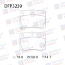 Колодки тормозные дисковые Double Force DFP3239