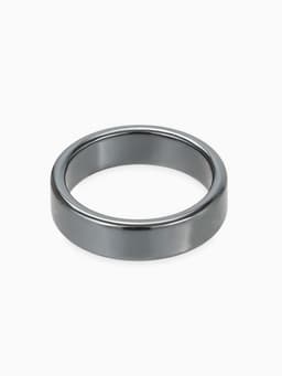 Кольцо «Ночь» под гематит, широкое, цвет чёрный, размер 19