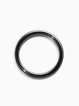 Кольцо «Ночь» под гематит, широкое, цвет чёрный, размер 19