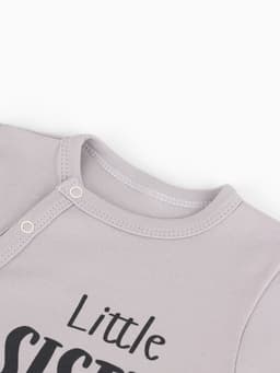 Комбинезон для девочки «Крошка Я» Sister, рост 68-74 см, серый