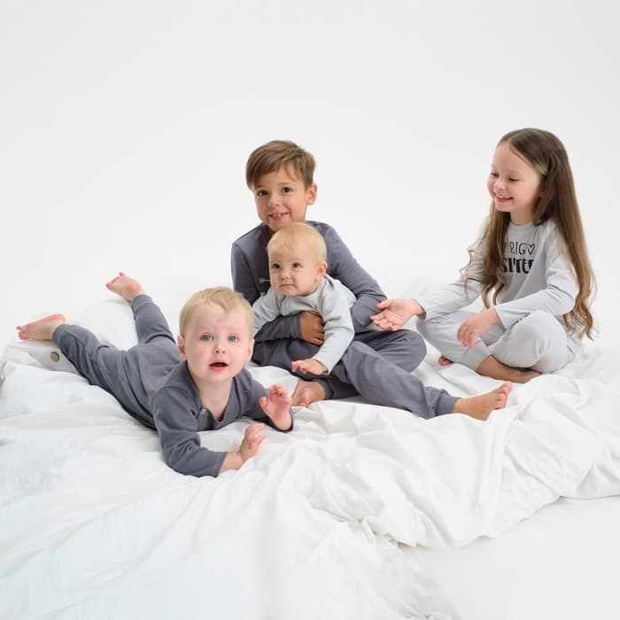 Комбинезон для девочки «Крошка Я» Sister, рост 74-80 см, серый