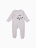 Комбинезон для девочки «Крошка Я» Sister, рост 86-92 см, серый