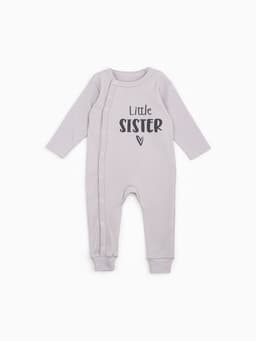 Комбинезон для девочки «Крошка Я» Sister, рост 86-92 см, серый