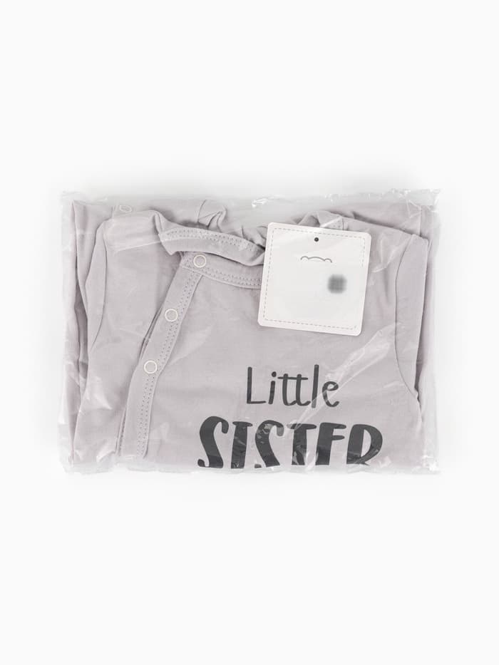 Комбинезон для девочки «Крошка Я» Sister, рост 86-92 см, серый