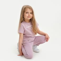 Легинсы для девочки KAFTAN: Dream, лиловые, размер 30 (98-104 см)