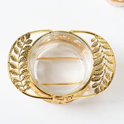 Сахарница «Крылья», 200 мл, 16×10.5×11 см, с ложкой, металл, золотистая