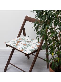 Подушка на стул «Этель» Berry garden, 42×42 см, белая