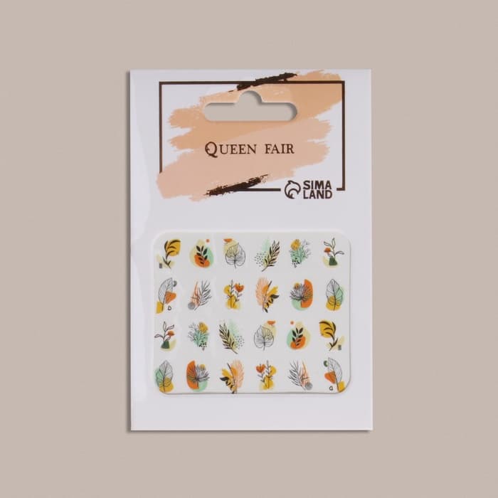 Слайдеры для ногтей «Яркая природа», разноцветные