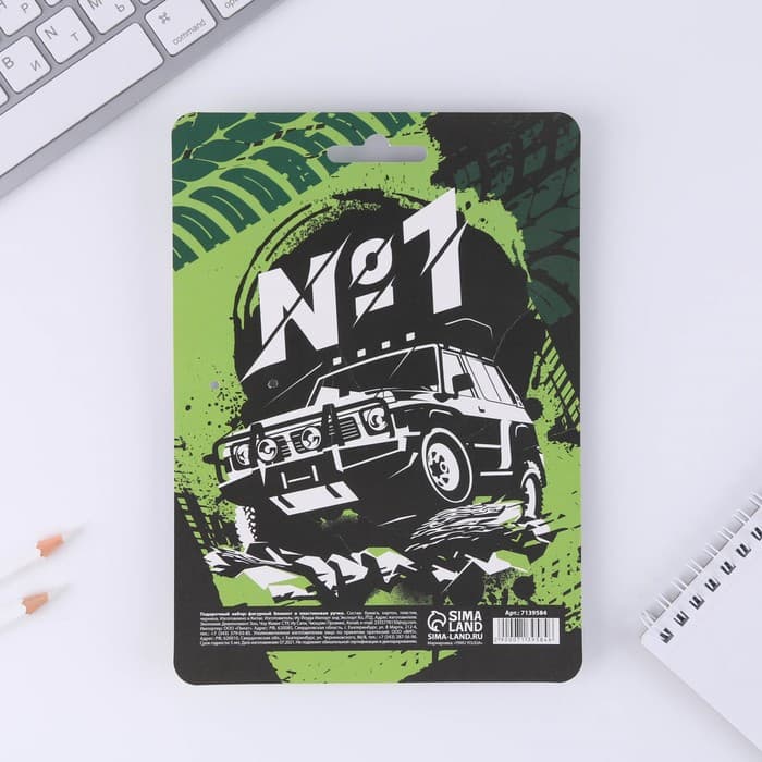 Подарочный набор, блокнот 32 листа и фигурная ручка «Лидер»