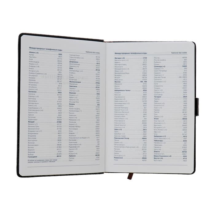 Ежедневник недатированный А5, 140 листов в клетку, с хлястиком, обложка кожзам, МИКС