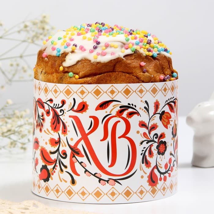 Форма ободок для кулича «Орнамент» на пасху, 32.2×9 см