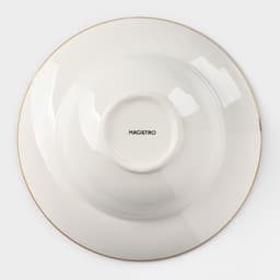 Тарелка для пасты Magistro «Церера», 400 мл, d=19.5 см, фарфор, оранжевая