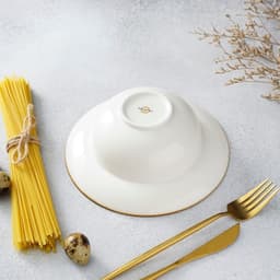 Тарелка для пасты Magistro «Церера», 400 мл, d=19.5 см, фарфор, оранжевая