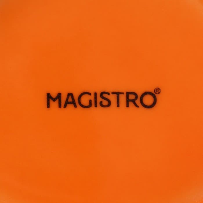 Тарелка глубокая Magistro «Церера», 1.1 л, d=22 см, фарфор, оранжевая