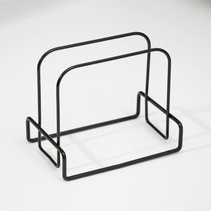 Салфетница Доляна «Демо», 13×8.5×11 см, тёмно-коричневый