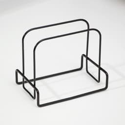 Салфетница Доляна «Демо», 13×8.5×11 см, тёмно-коричневый