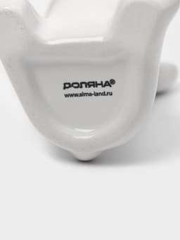 Подставка под зубочистки Доляна «Зайка», 5.5×5×9 см, белая