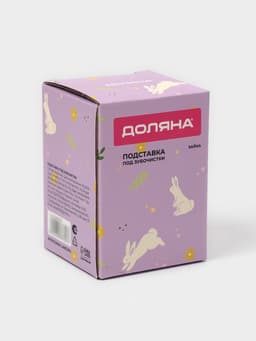 Подставка под зубочистки Доляна «Зайка», 5.5×5×9 см, белая