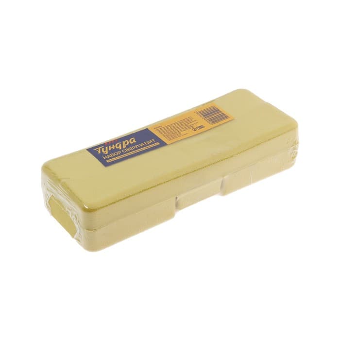 Набор сверл и бит ТУНДРА, с поворотным адаптером «сверло-бита», 20 шт.