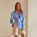 Шорты женские MINAKU: Casual Collection, молочные, размер 42