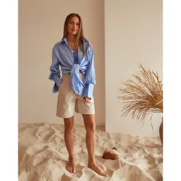 Шорты женские MINAKU: Casual Collection, молочные, размер 42