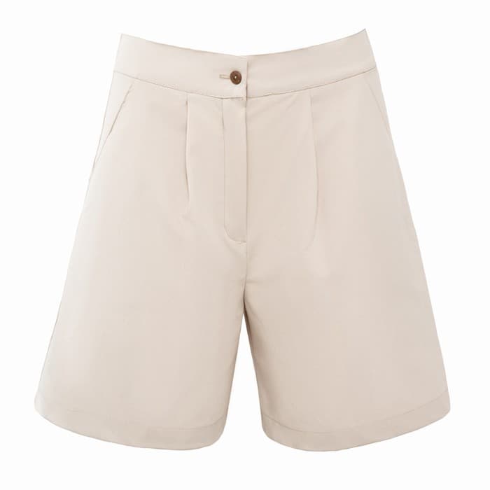 Шорты женские MINAKU: Casual Collection, молочные, размер 42
