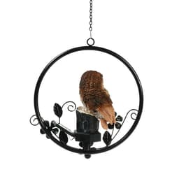 Садовый светильник «Филин», уличный, на солнечной батарее, 27 см, 1 LED, свечение тёплое белое