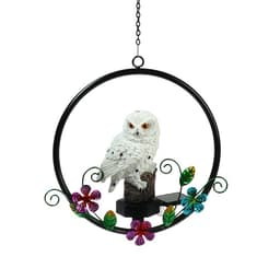 Садовый светильник «Полярная сова», уличный, на солнечной батарее, 27 см, 1 LED, свечение тёплое белое