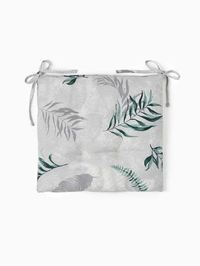 Подушка на стул «Доляна» Tropics, 42×42×7 см, серая