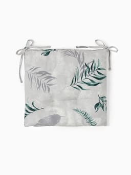 Подушка на стул «Доляна» Tropics, 42×42×7 см, серая
