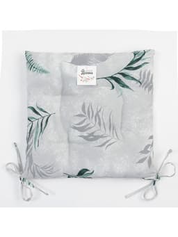 Подушка на стул «Доляна» Tropics, 42×42×7 см, серая