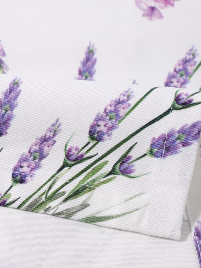 Дорожка на стол Этель Lavender 30×70 см, 100% хлопок, саржа 190 г/м², белая