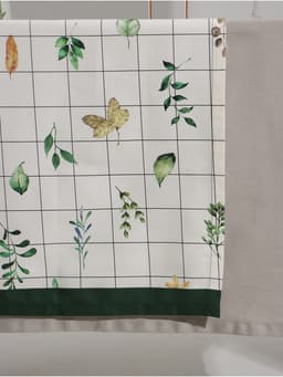 Дорожка на стол «Этель» Flora, 40×149 см, 100% хлопок, саржа 190 г/м², белая