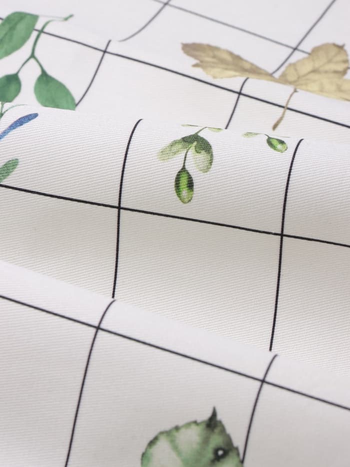 Дорожка на стол «Этель» Flora, 40×149 см, 100% хлопок, саржа 190 г/м², белая