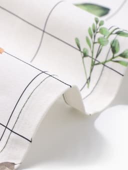 Дорожка на стол «Этель» Flora, 40×149 см, 100% хлопок, саржа 190 г/м², белая