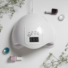 Лампа для маникюра Luazon LUF-01, UV/LED, 24 диода, 48 Вт, таймер, USB, белая
