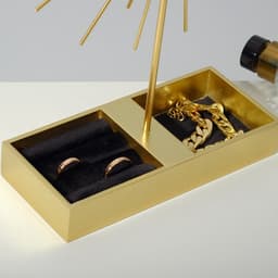 Подставка для украшений «Солнце» 18×8×31, зеркало, под золото