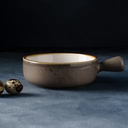 Кокотница Magistro «Церера», 500 мл, d=15 см, фарфор, коричневая