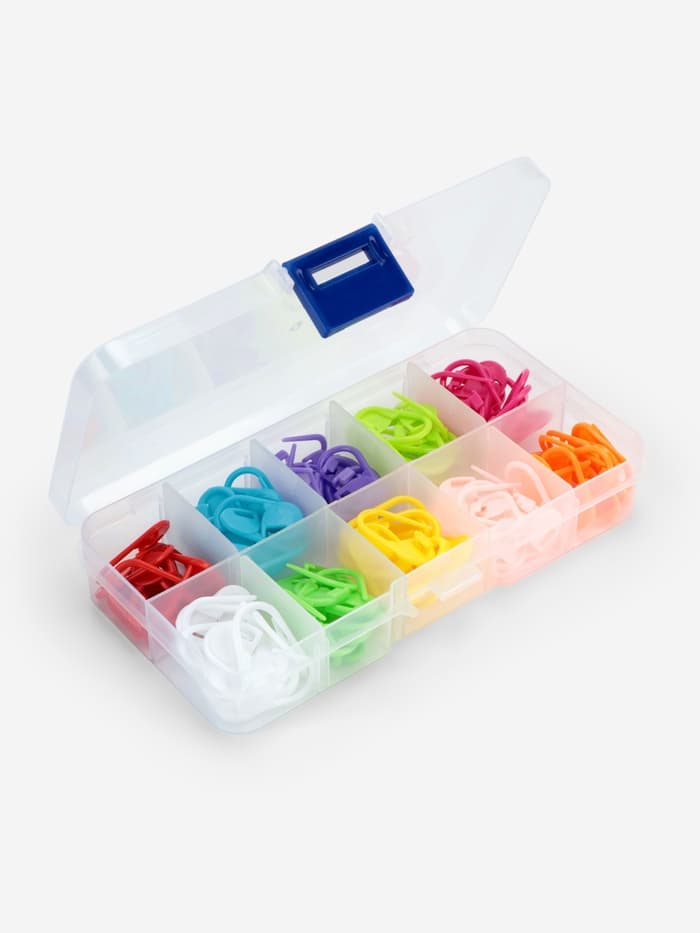 Набор маркеров для петель, 2 см, 120 шт., в контейнере, 12.7×6.5×2.1 см, разноцветный