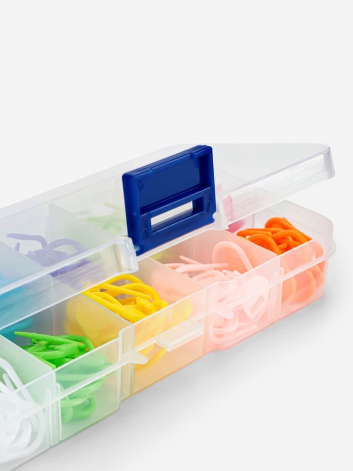 Набор маркеров для петель, 2 см, 120 шт., в контейнере, 12.7×6.5×2.1 см, разноцветный