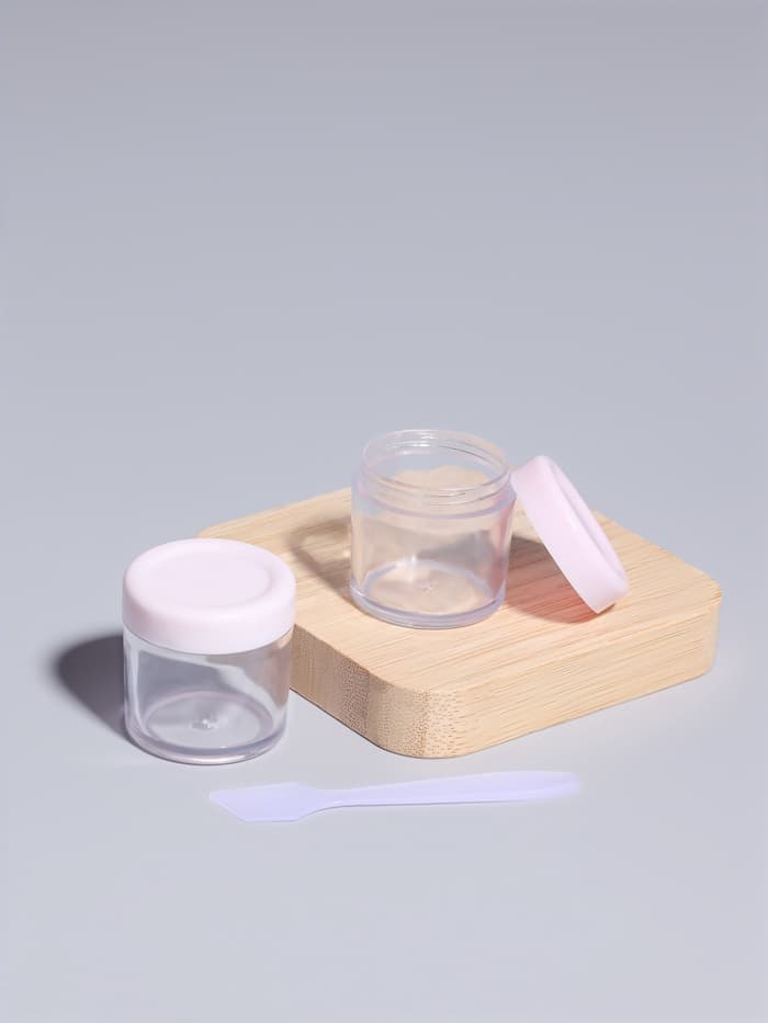 Баночки для хранения, 17 мл, с лопаткой, набор 3 шт., МИКС