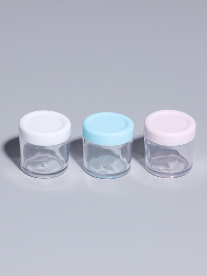 Баночки для хранения, 17 мл, с лопаткой, набор 3 шт., МИКС