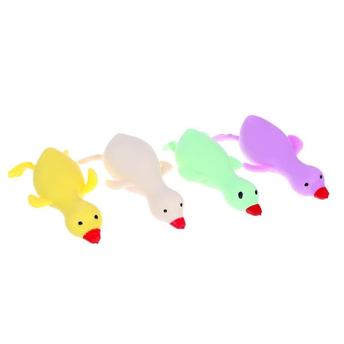 Мялка антистресс тянучка Funny toys «Гусь», с песком, в шоубоксе, МИКС