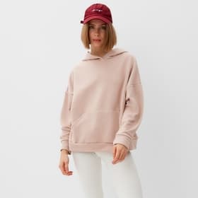 Худи женское MINAKU: Casual Collection, бежевое, размер 50-52