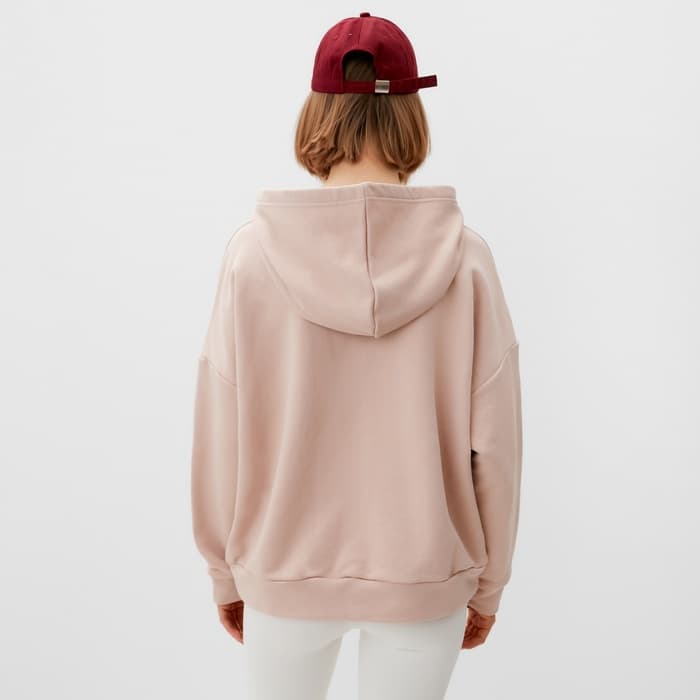 Худи женское MINAKU: Casual Collection, бежевое, размер 50-52