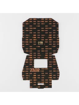 Кондитерская упаковка, коробка с ламинацией «23 февраля», 10×8×3.5 см