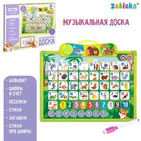 Доска музыкальная ZABIAKA «Первые знания», звуковые эффекты